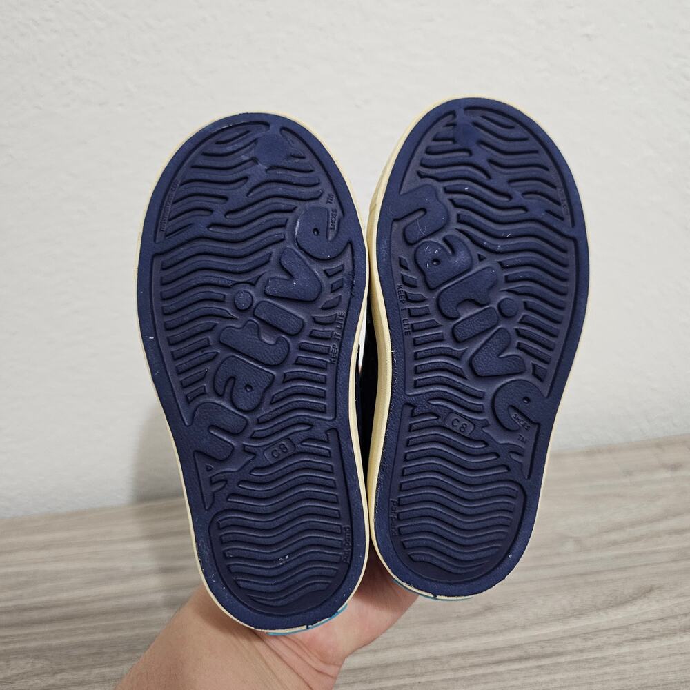 Native Shoes Jefferson Classic Slip On Navy Blue Kids C8 Unisex Boy - Picture 9 of 10